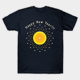 Happy New Year Mandala T-Shirt